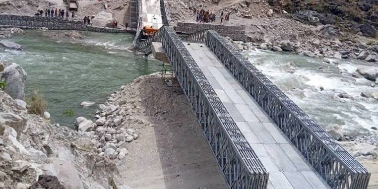म्याग्दी नदीमा ‘बेलिब्रिज’ जडान