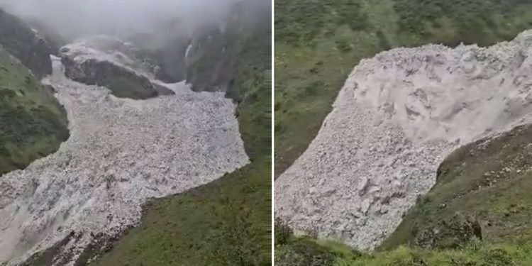 मुस्ताङको थसाङमा हिमपहिरो, बोक्से खोला थुनियो