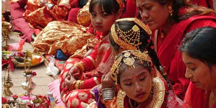श्रीकृष्ण जन्माष्टमी: अवसरमा रजस्वला तथा बेल विवाह नभएका कन्यालाई पुजिँदै