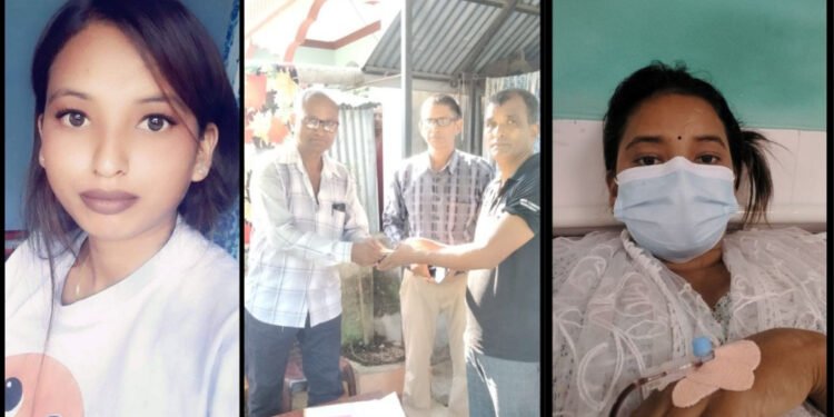 मिर्गौला पीडित अनुषालाई दुई लाख ५० हजार सहयोग