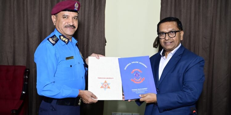 प्रहरी प्रशिक्षण प्रतिष्ठान र त्रिविबीच समझदारीपत्रमा हस्ताक्षर