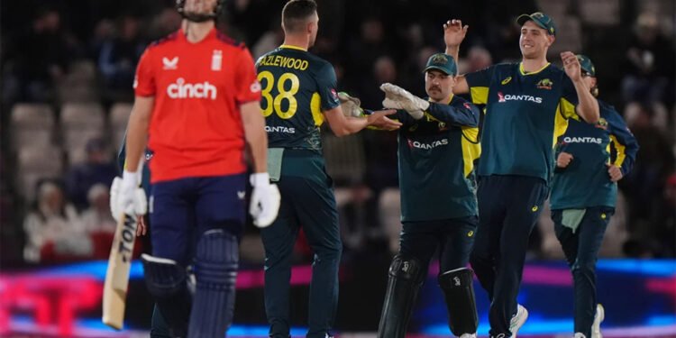 इङल्याण्डविरुद्धको टी-२० सिरिजको पहिलो खेलमा अस्ट्रेलिया विजयी