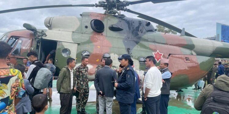 २९४ जनाको सकुशल हवाई उद्दार