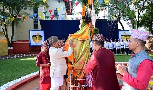 प्रहरी महानिरीक्षकद्वारा मौलो पूजा