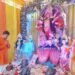 दुर्गा भवानीको प्रतिमा सेलाइँँदै