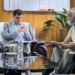 स्वास्थ्यमन्त्री पौडेल र चिकित्सक गोविन्द केसीबीच छलफल