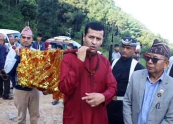 हनुमानढोका दरबारका लागि फूलपातीसहितको डोली पठाइयो