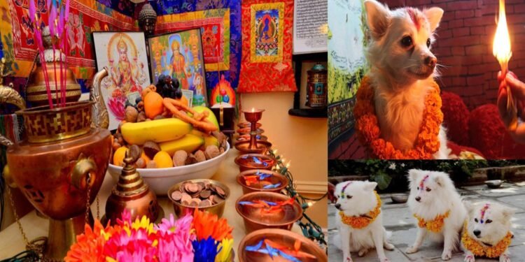 कुकुर तिहार र लक्ष्मीपूजा आज एकै दिन