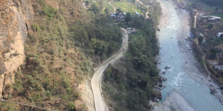 बेनी-मालढुङ्गा सडक : ठेक्का अवधि सकिँदा दुई तिहाइ मात्र प्रगति