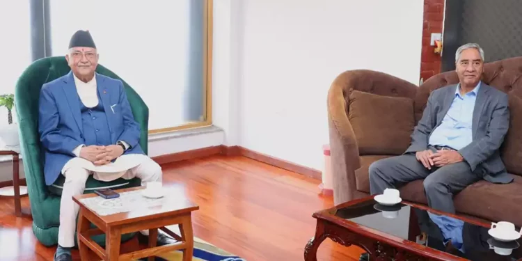 बीआरआईमा विवाद: काँग्रेस अनुदानमा, एमाले ऋणमा भएपनि गर्ने अडानमा !