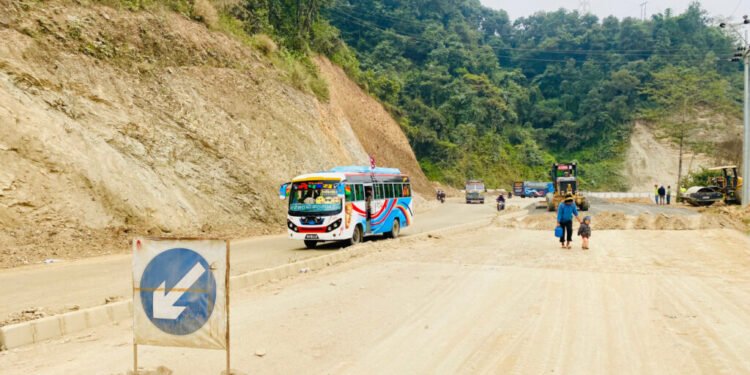 पोखरा–मुग्लिन सडक निर्माण कछुवा गतिमा