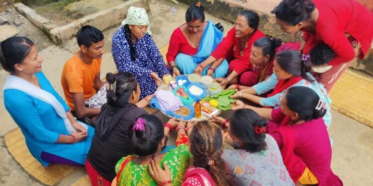 आमा समूहले सुरु गरे गर्भवती पोषण नाङ्लो कार्यक्रम