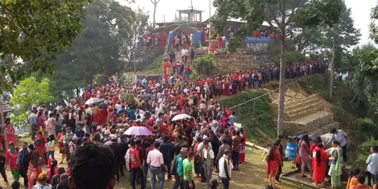 मङ्सिर अन्तिम मङ्गलबार थानीमाइमा ३८ फूलको डोली, पॉच हजार भक्तजन