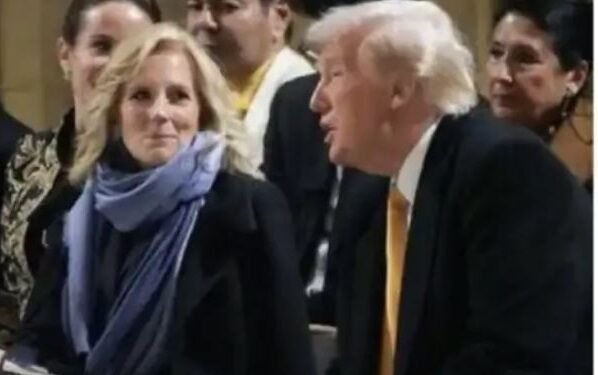 ट्रम्पको परफ्युम विज्ञापनमा बाइडेनकी श्रीमतीको तस्बिर !