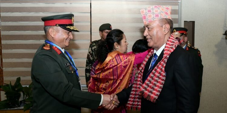 प्रधान सेनापति सिग्देल भारत प्रस्थान