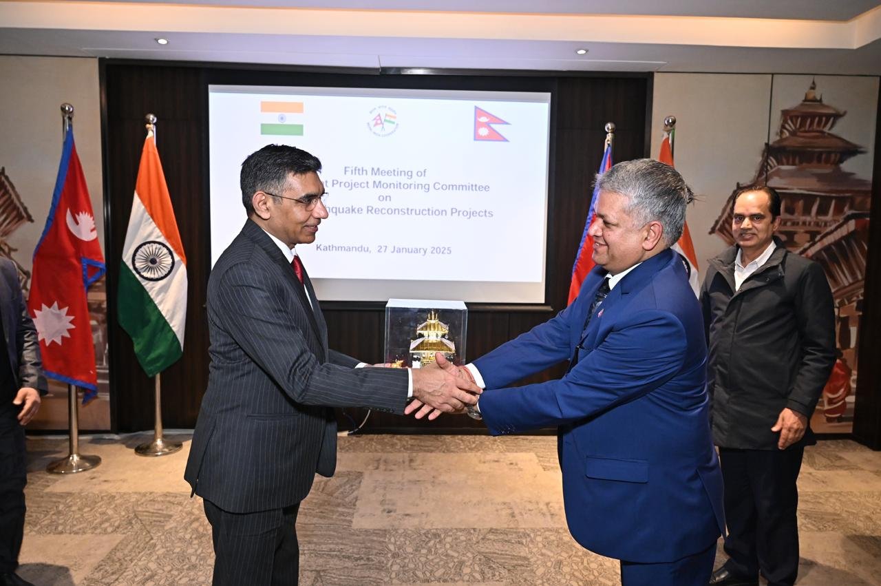 नेपाल–भारत संयुक्त परियोजना अनुगमन समिति बैठक, भूकम्पपछिको पुनर्निर्माण परियोजनाको प्रगति समीक्षा
