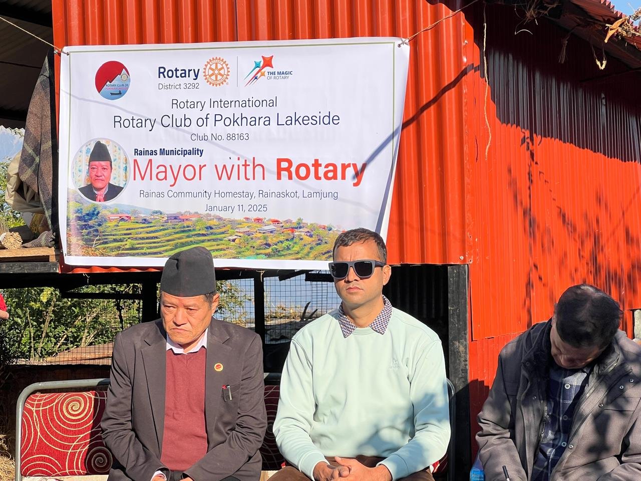 राइनासकोटको प्रर्वद्धन गर्न रोटरी क्लब अफ पोखरा लेकसाइडको पहल