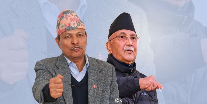 ओलीलाई भीम रावलको धक्काः ५९ जना नेताले एकसाथ छाडे एमाले