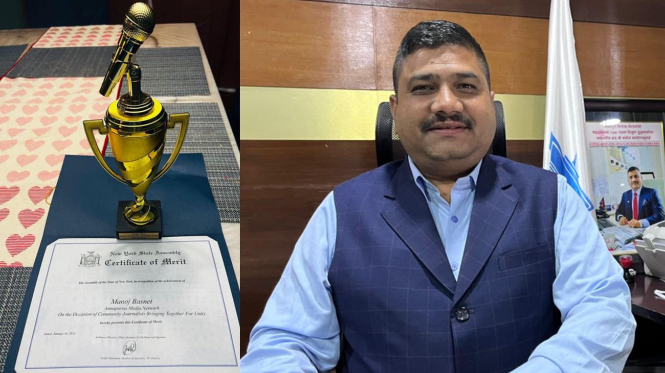 सञ्चारकर्मी मनोज बस्नेतलाई कम्युनिटी मिडिया अवार्ड