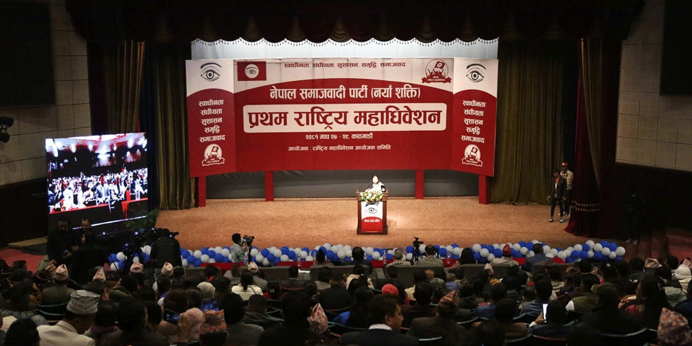 नेसपाको १३ बुँदे प्रस्ताव पारित, पुराना शक्तिहरुको विकल्प खोज्नुपर्ने निष्कर्ष