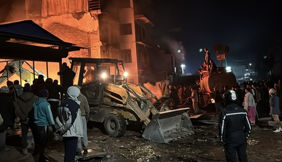 हलेसीमा ग्यास सिलिन्डर लिक हुँदा आगलागी, सात करोड ३० लाख बढीको क्षति