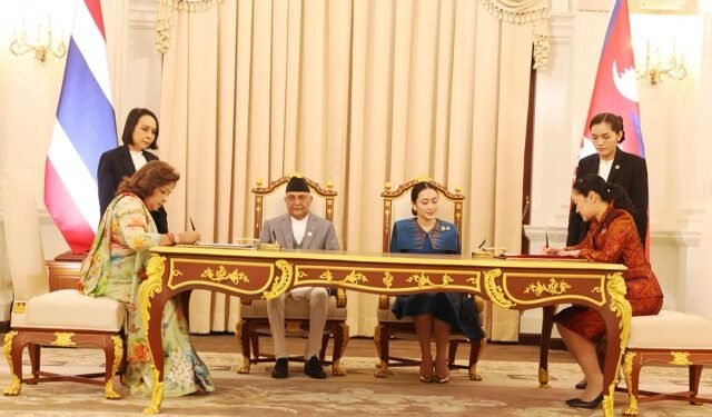 नेपाल र थाइल्याण्डबीच पर्यटन र संस्कृतिसम्बन्धी समझदारी पत्रमा हस्ताक्षर