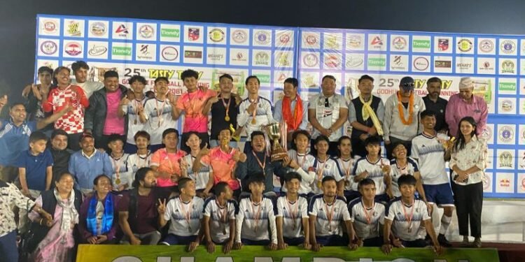 गोधुली रनिङ कपको उपाधि धरान–१४ लाई