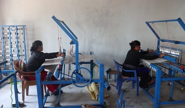 गाउँमै अल्लो प्रशोधन गरी कपडा उत्पादन