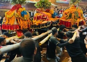 चाँगुनारायण मन्दिरमा रथ जात्रा