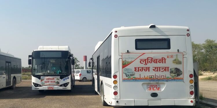 लुम्बिनीका विद्युतीय सवारी प्रयोगविहित