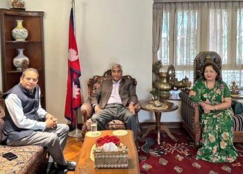 सभापति देउवा र भाजपा विदेश विभाग प्रमुख चौथाईवालेबीच भेटवार्ता