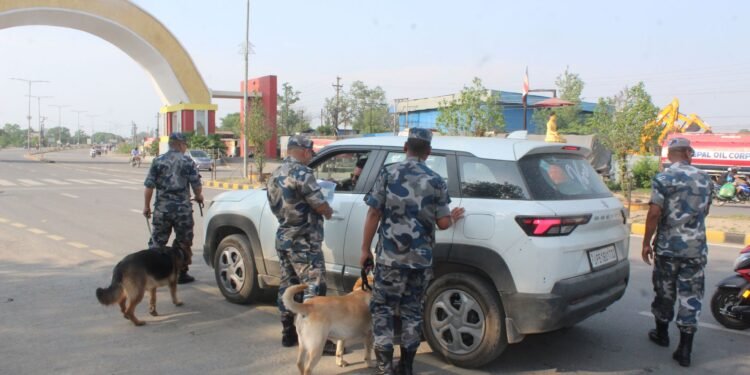 नेपाल–भारत सीमा क्षेत्रमा उच्च सुरक्षा सतर्कता अपनाईँदै