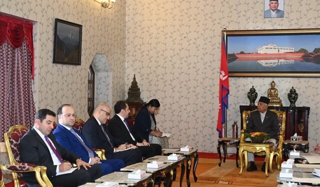 राष्ट्रपति पौडेलसँग अजरबैजानका उपविदेशमन्त्रीको शिष्टाचार भेट