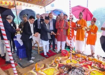 प्रधानमन्त्रीद्वारा धुलिखेल अस्पतालको ‘ट्रमा एण्ड इमर्जेन्सी सेन्टर’ को शिलान्यास