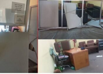 त्रिविमा नेविसंघको तोडफोड र तालाबन्दी