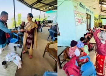 जन्मदिनको अवसरमा लामाले गरे बृद्धाश्रममा सहयोग