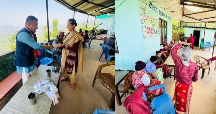 जन्मदिनको अवसरमा लामाले गरे बृद्धाश्रममा सहयोग