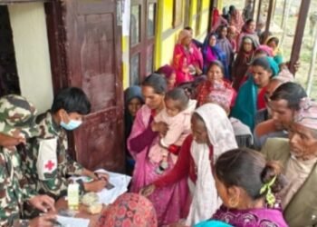 सेनाद्वारा बृहत् स्वास्थ्य शिविर सञ्चालन