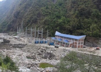 २१ दशमलव तीन मेगावाट क्षमताको ठूलोखोला जलविद्युत् आयोजना अन्तिम चरणमा