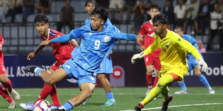 यू-१९ साफमा नेपाल भारतसँग पराजित, यस्तो बन्यो सेमिफाइनलको समीकरण