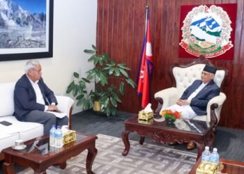 प्रधानमन्त्रीसँग भारतीय राजदूतको भेट