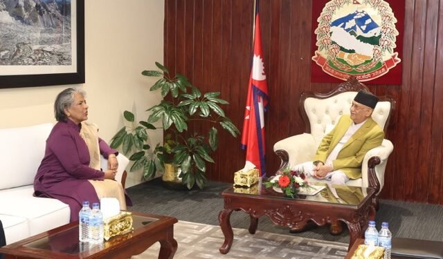 प्रधानमन्त्रीसँग बङ्गलादेशका समाज कल्याणमन्त्रीको शिष्टाचार भेट