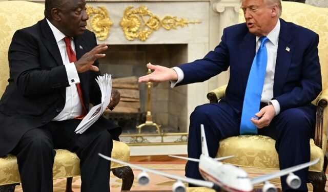 दक्षिण अफ्रिकी राष्ट्रपतिमाथि ट्रम्पद्वारा ‘नरसंहार’ को आरोप