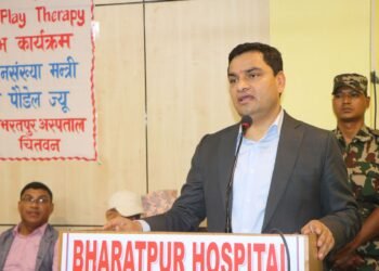 भरतपुर अस्पतालमा ‘एमबिबीएस’ कार्यक्रम सञ्चालनका लागि प्रस्ताव गरेका छौँः मन्त्री पौडेल
