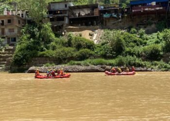 नेपाली सेनाद्वारा उद्धार अभ्यास प्रदर्शन