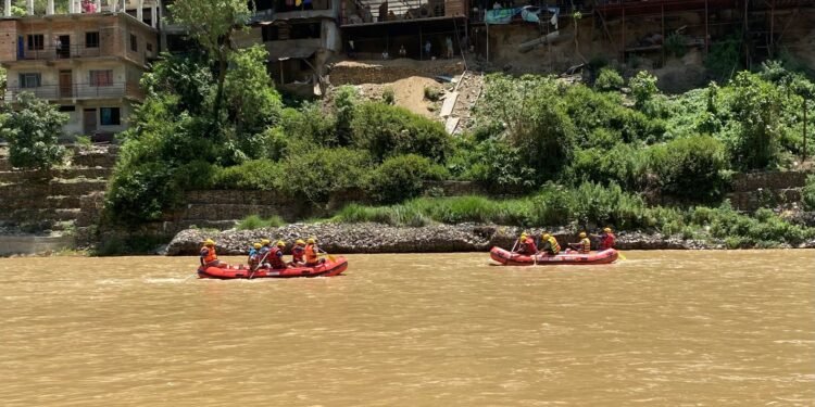नेपाली सेनाद्वारा उद्धार अभ्यास प्रदर्शन