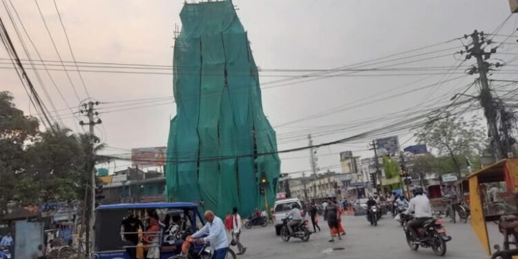 घुम्टोमा घण्टाघरः मर्मतसम्भार शीघ्र पूरा गर्न वीरगञ्जवासीको माग