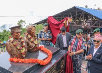 संस्थापक महानिरीक्षक श्रेष्ठको शालिक अनावरण