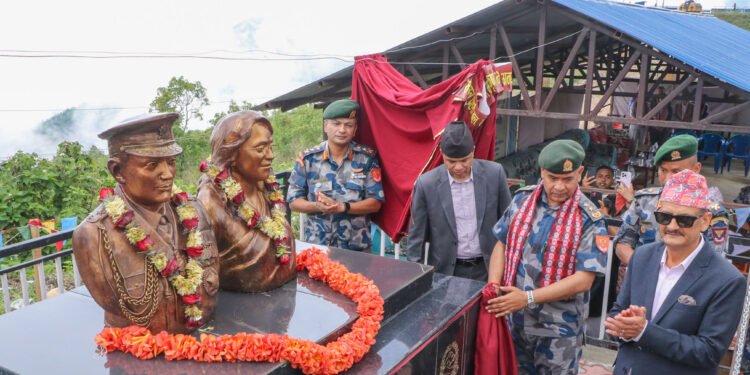 संस्थापक महानिरीक्षक श्रेष्ठको शालिक अनावरण