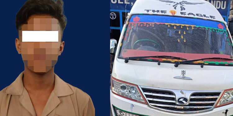 वनस्थलीबाट चोरिएको विद्युतीय माइक्रो बस धादिङमा फेला